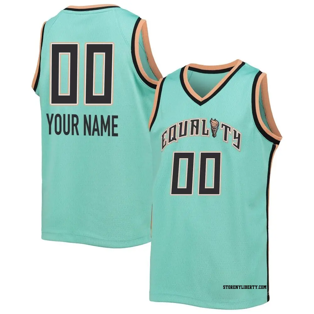 Women's Custom #00 Rebel Edition Victory New York Liberty Mint 2023 Jersey