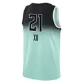 Men's Han Xu ＃21 Rebel Edition Victory New York Liberty Mint 2023 Jersey
