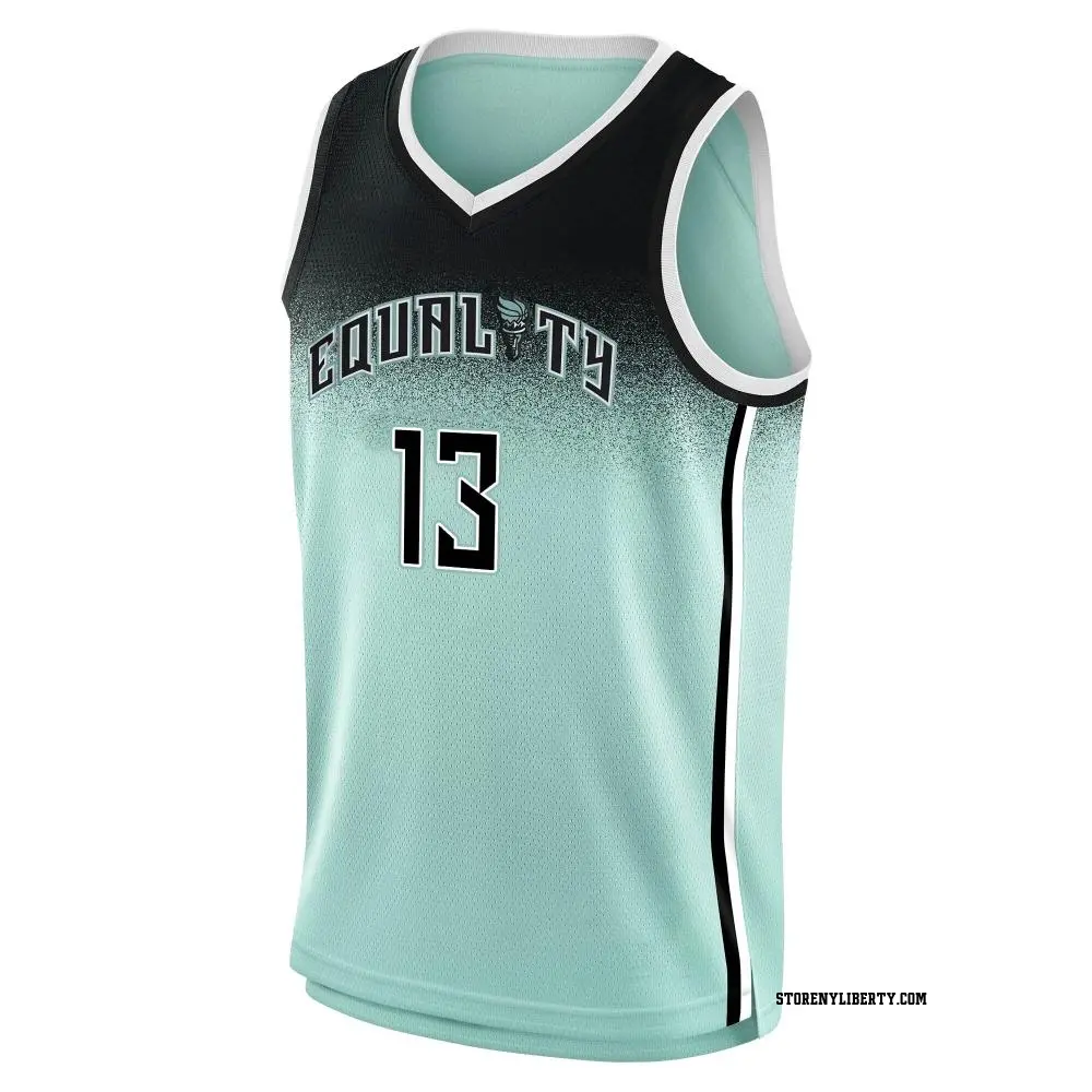 Men's Leonie Fiebich #13 Rebel Edition Victory New York Liberty