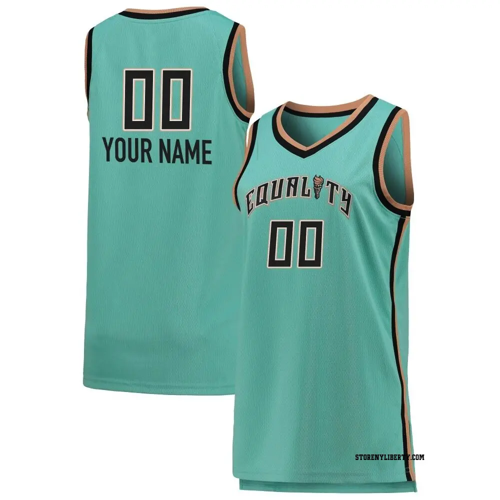 Women's Custom #00 Rebel Edition Victory New York Liberty Mint 2023 Jersey